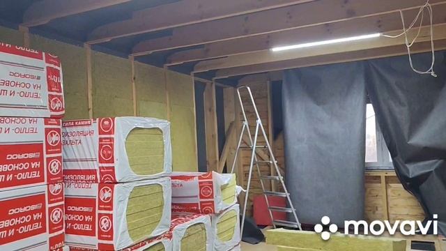 Утепление мансардного этажа дома из бруса