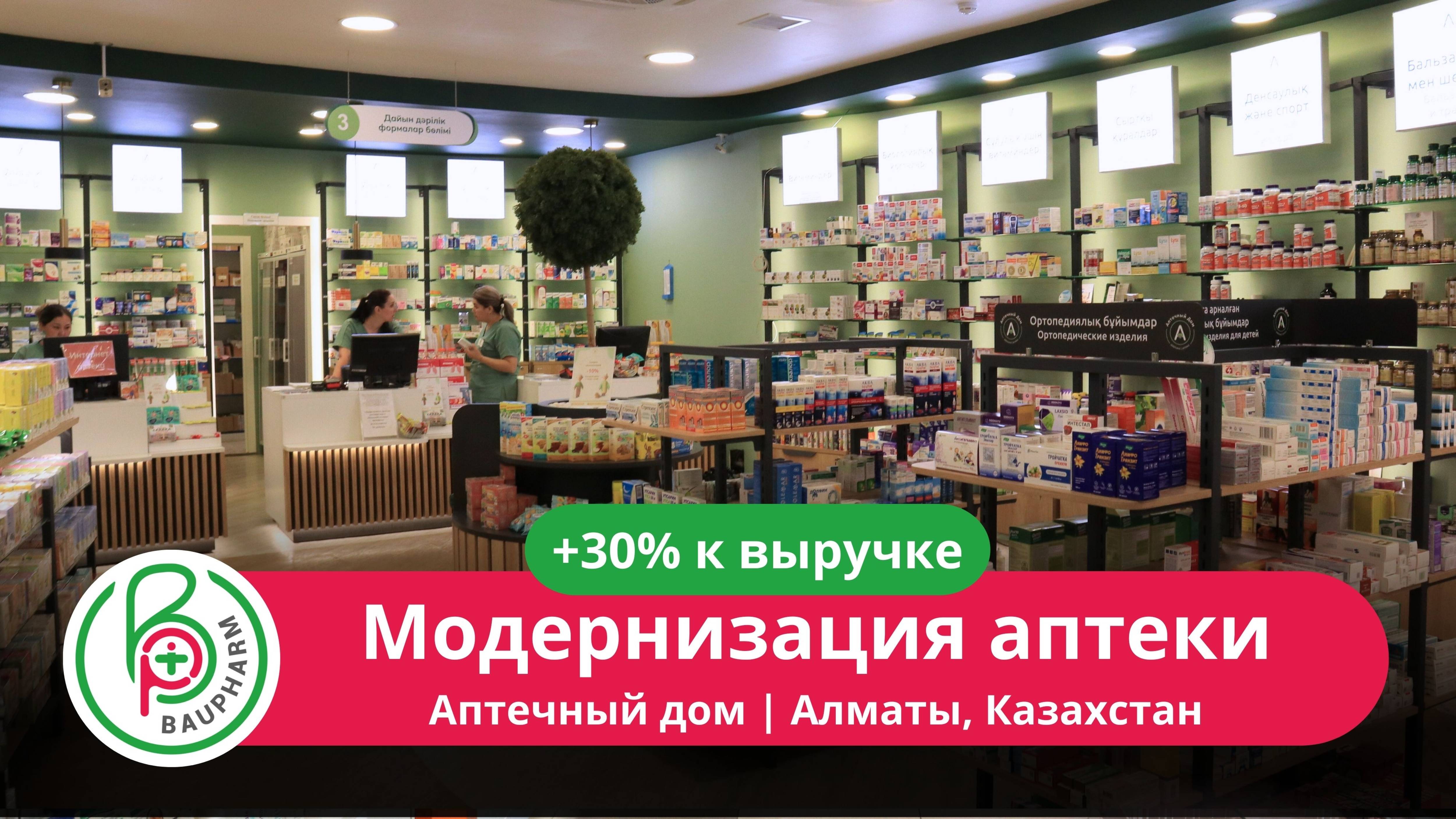 Как модернизация аптеки увеличила выручку на 30%? Кейс Аптечного дома в Алматы