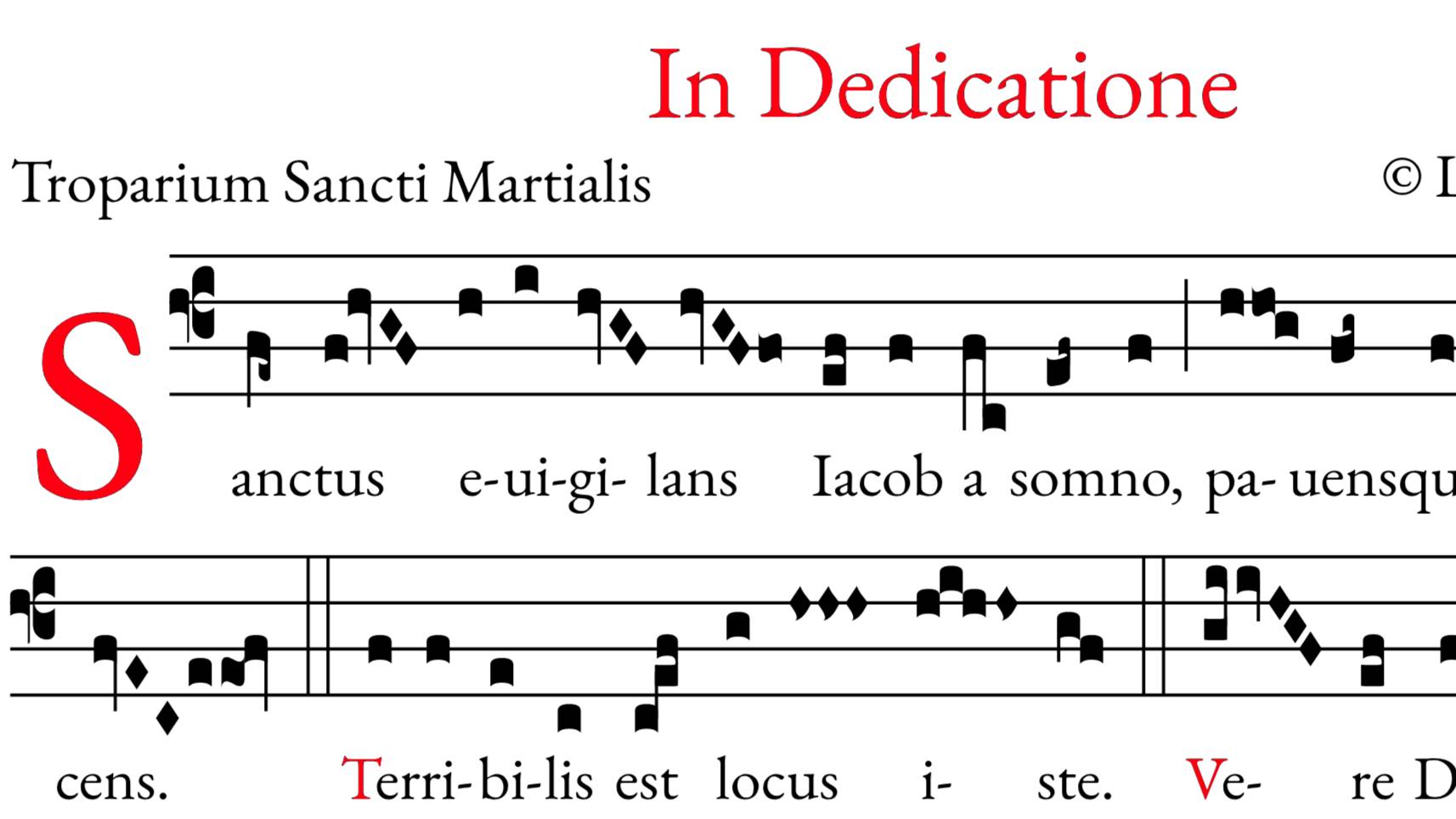 Sanctus Evigilans Jacob-Terribilis Est