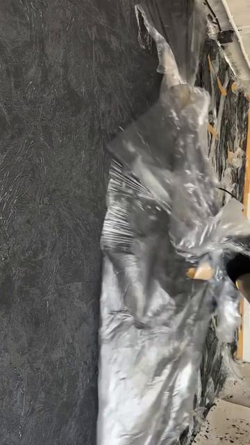 Декоративка с помощью пленки необычное решение