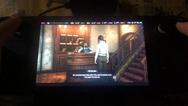Syberia - Remastered геймплей на Steam Deck LCD