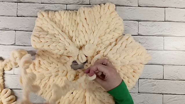 Подушка звезда из Ализе пуффи/Alize Puffy туториал