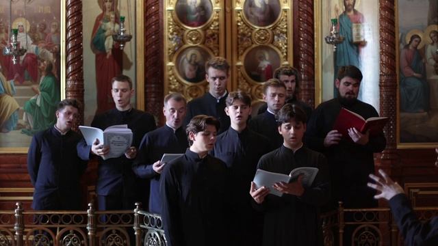 Херувимская песнь по обиходу Касторского, на мелодию «Во всю землю».