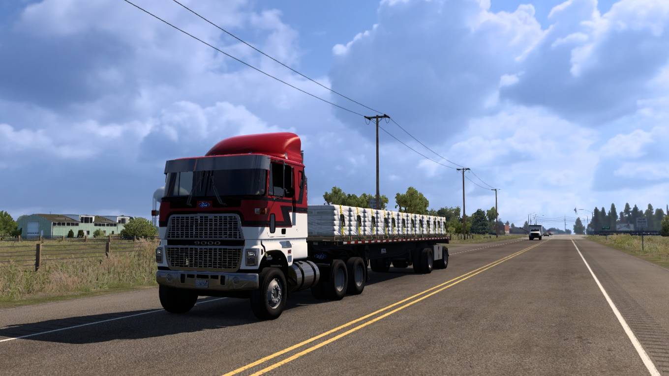 American Truck Simulator 1.55 Колби (KS) в Норт Платт (NE) Удобрения 31 199 фнт.