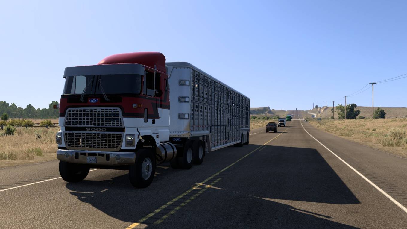 American Truck Simulator 1.55 Гарден Сити (KS) в Колби (KS) Овцы 25 132 фунт.