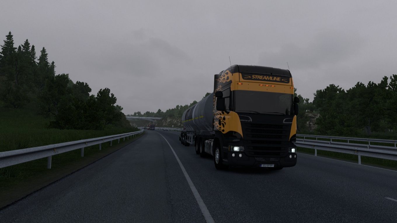 Euro Truck Simulator 2 1.55 Зальцбург (А) в Любляна (SLO) Пропан Бутан  22 000 кг