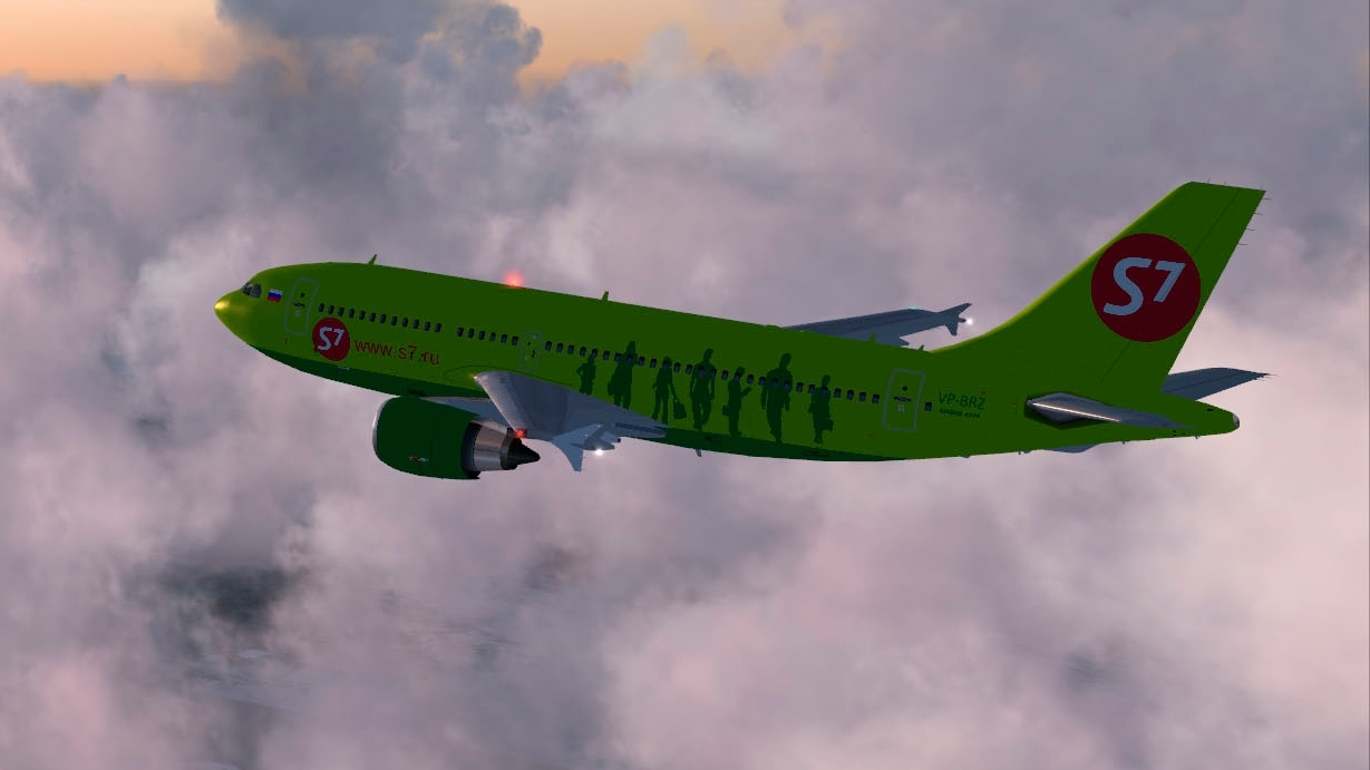 FSX перелёт из холодного Мурманска в Тёплый Сочи. А-310/300