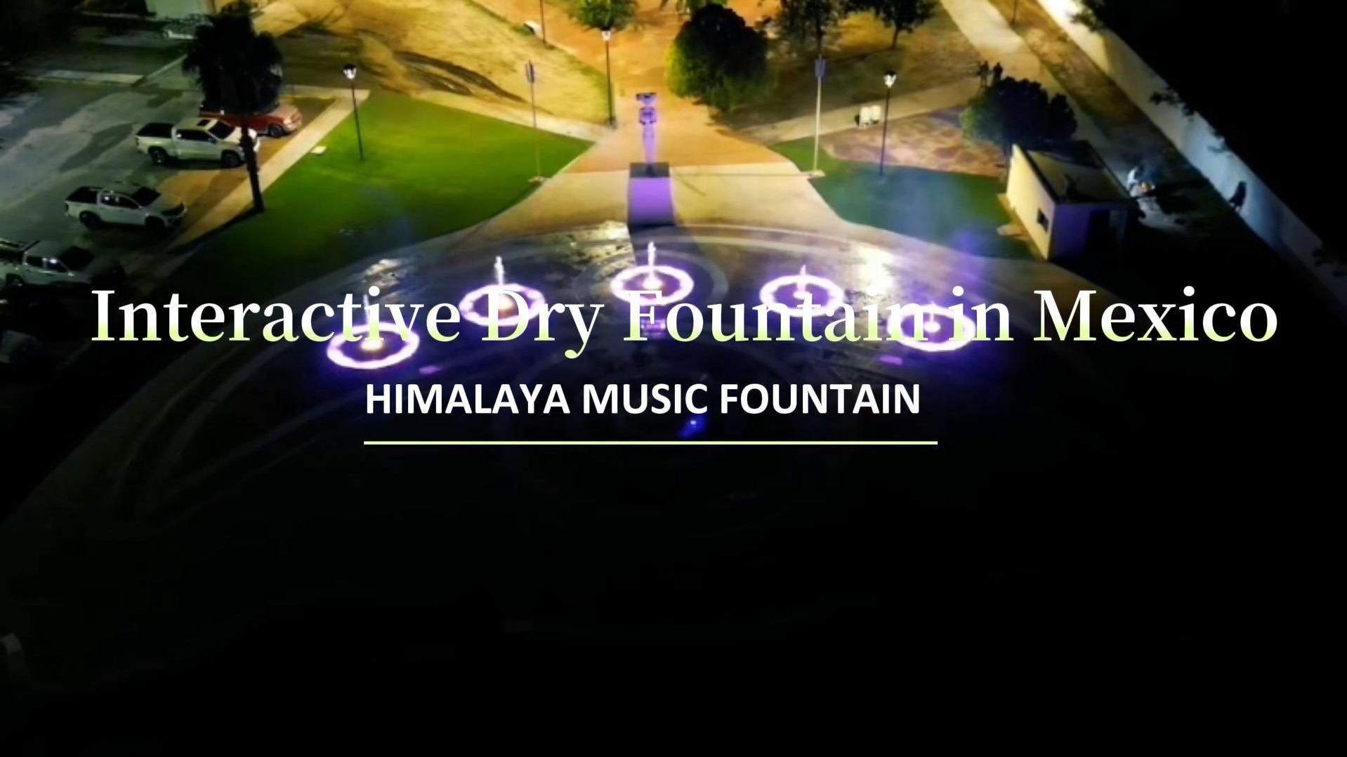 Интерактивный сухой фонтан в Мексике от Himalaya Music Fountain