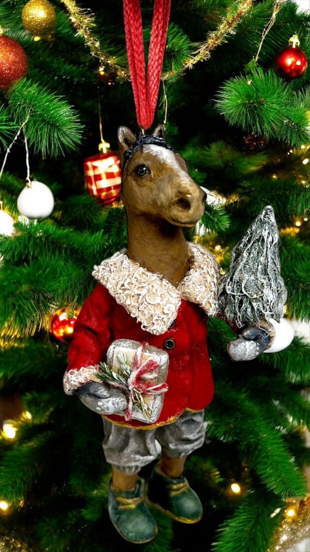 Лошадка. Ёлочная игрушка. Символ 2026. DIY.