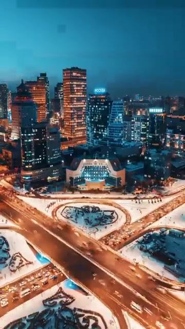 Казахстан - Красивые кадры вечерней Астаны Астана столица Казахстана и город-миллионник