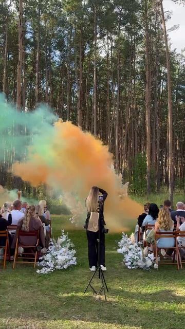 дымные мины на свадебную регистрацию
