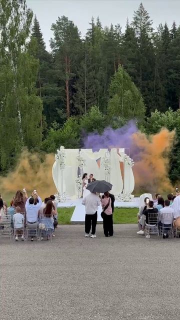 дымные мины свадебная регистрация
