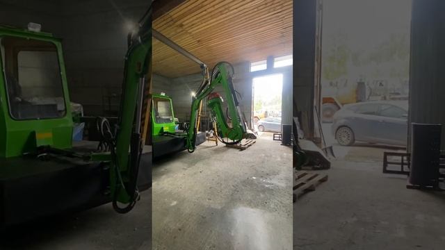 Миниземснаряд EcoDrage-S 90. Прокачка гидравлики перед отгрузкой.