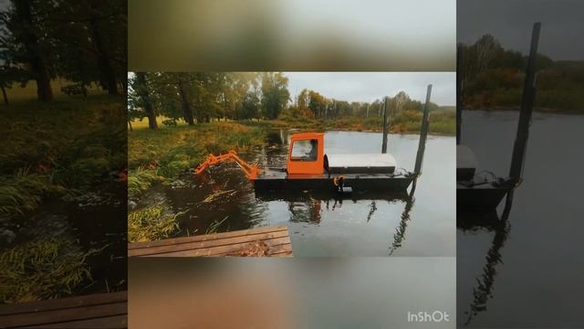 Очистка пруда земснаряд EcoDrsge-S Www.centrepost.ru