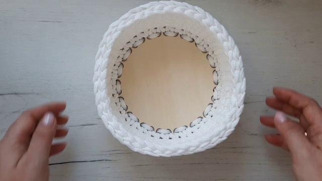 мастер-класс по вязанию корзины