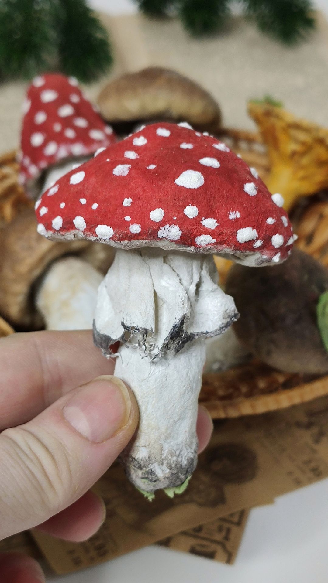 Ёлочные игрушки из ваты