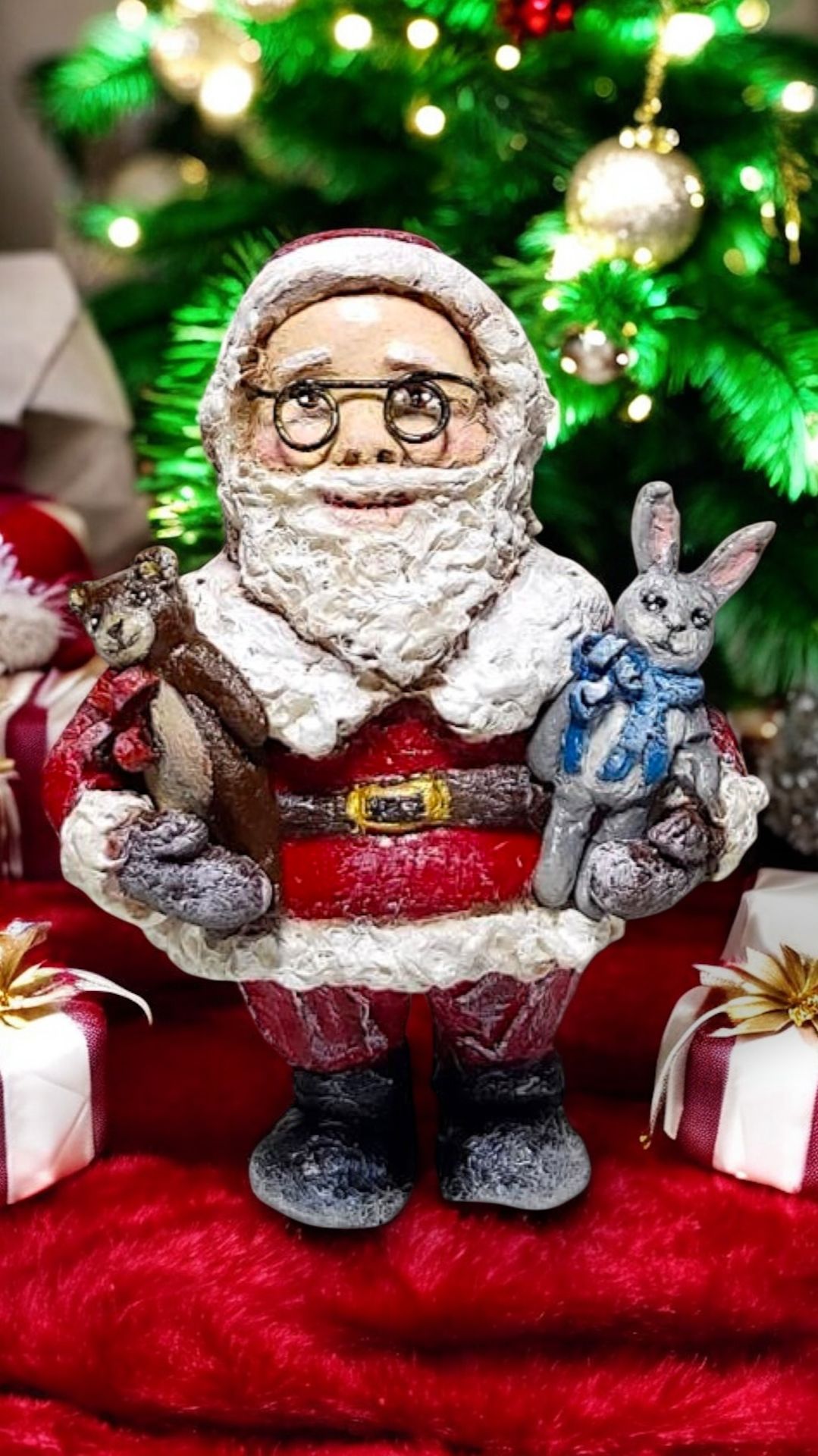 Дед Мороз/Санта. Ёлочная игрушка. DIY.