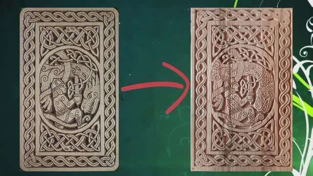 Практика ArtСam Имитация ручной резьбы