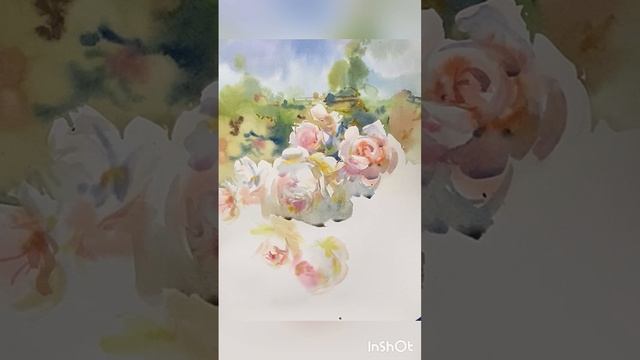 Розы. Акварель. Ласаева Марина