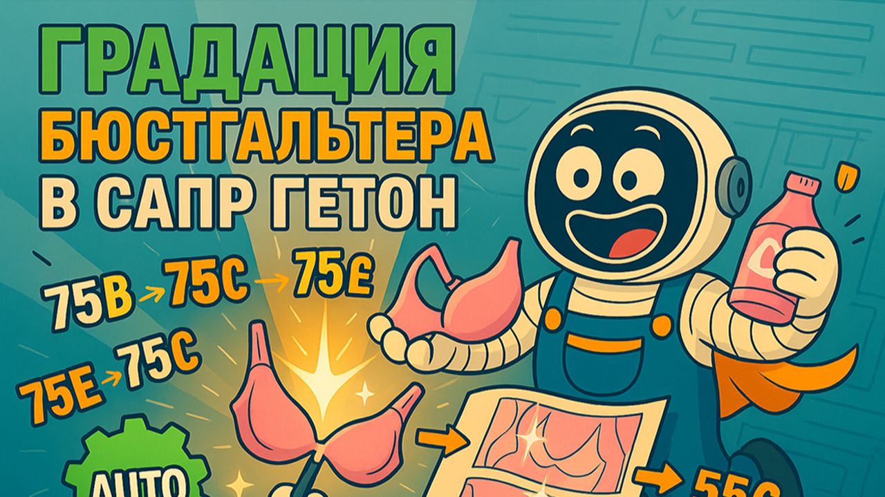 Почему ГЕТОН лучше? Градация Бюстгальтера со Срезами и Чашками Автоматически!