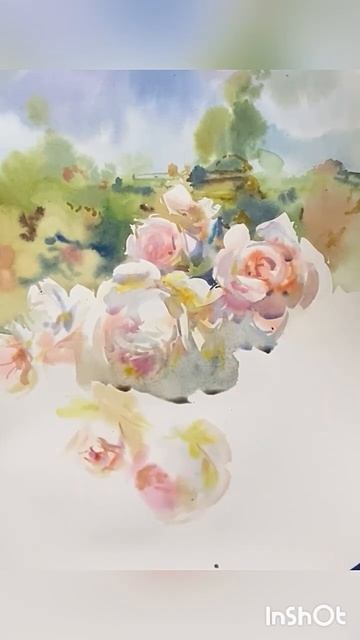 Розы. Акварель, Ласаева Марина.