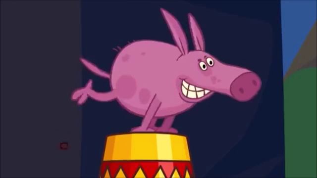 Свинка Буся. Прыжок.