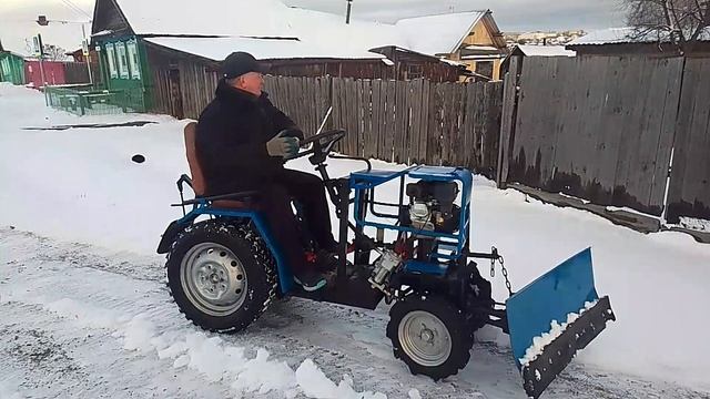 Мини-трактор нашёл нового хозяина. Тест-драйв..