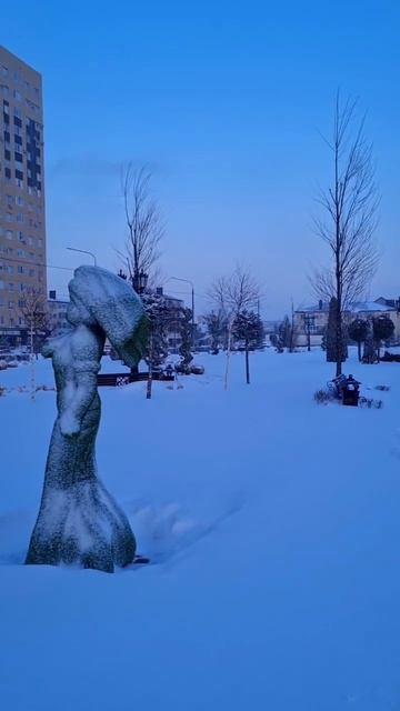 Снег. Храм. Сумерки. Ставрополь