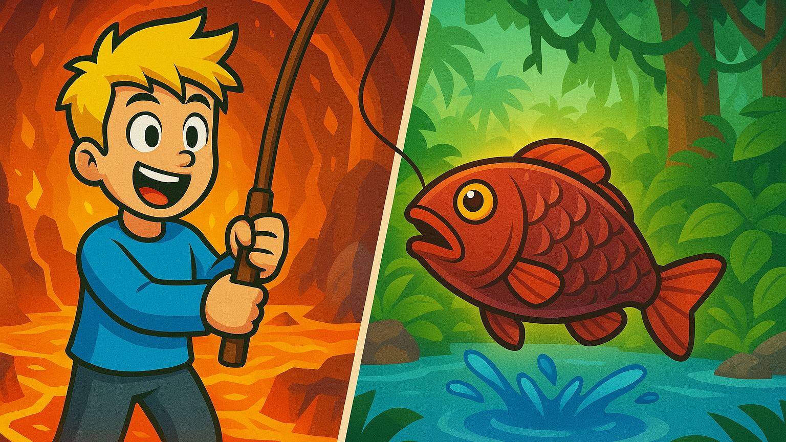 РЫБАЧУ В ЖЕРЛЕ ВУЛКАНА И В ОПАСНЫХ ЖДУНГЛЯХ