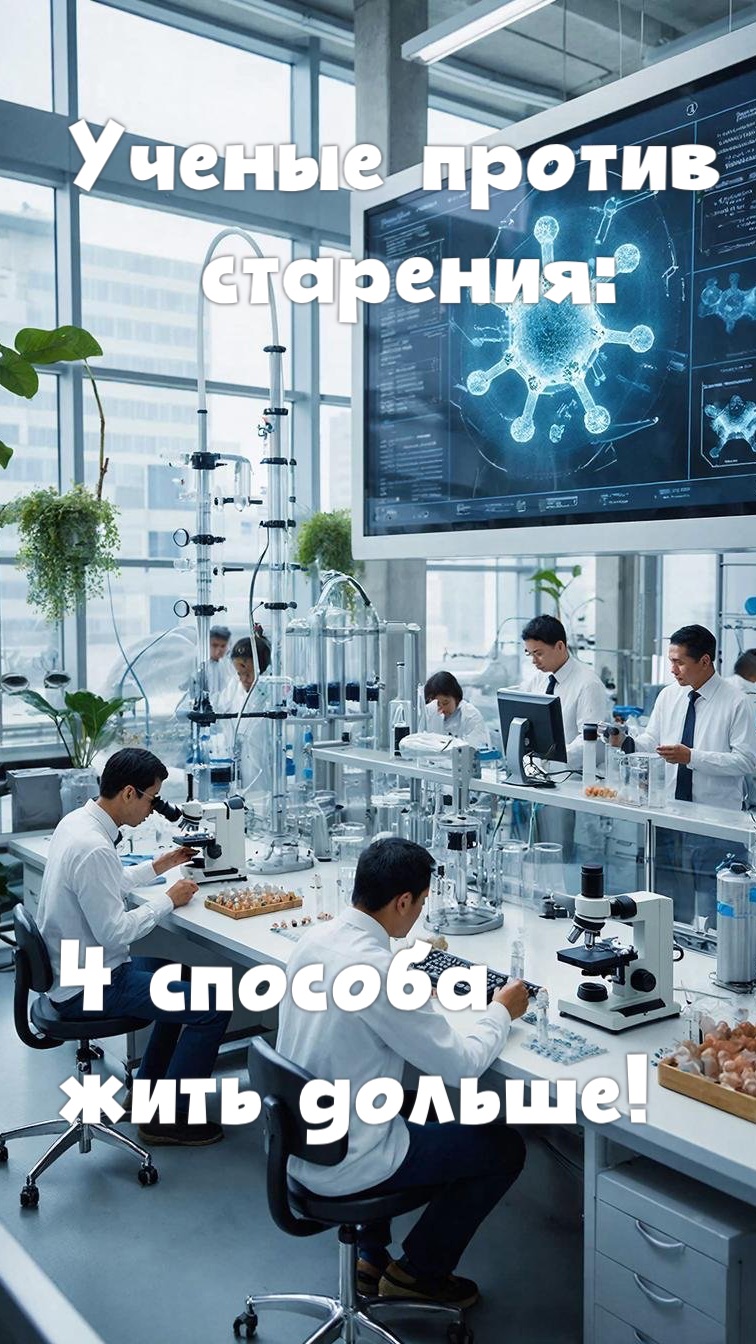 Ученые против старения: 4 способа жить дольше.
