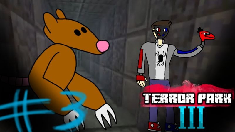 я прохожу карту Terror Park Chapter 3 в Майнкрафт бедроке #3, #minecraft #horror