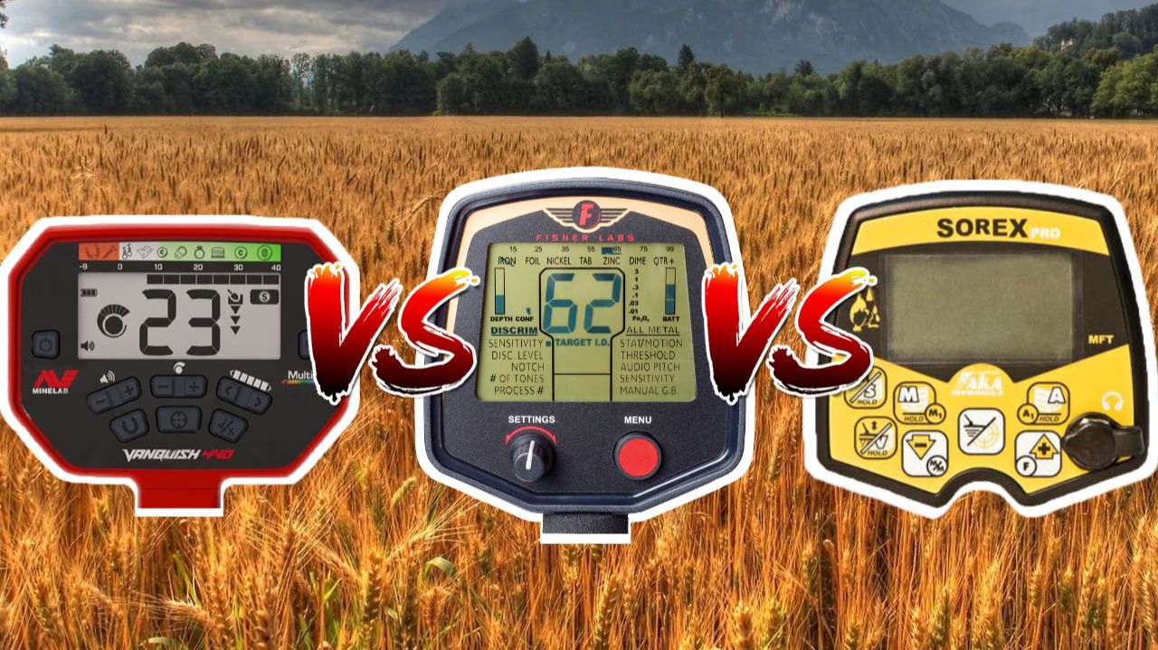 Cравнение Ванквиш 540 Фишер F75 и Ака Сорекс Про Тест на мелкое золото