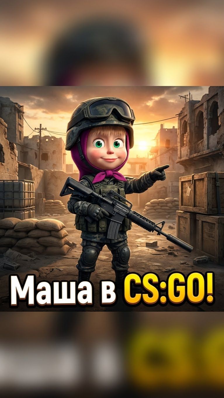 Маша попала в КС:ГО!