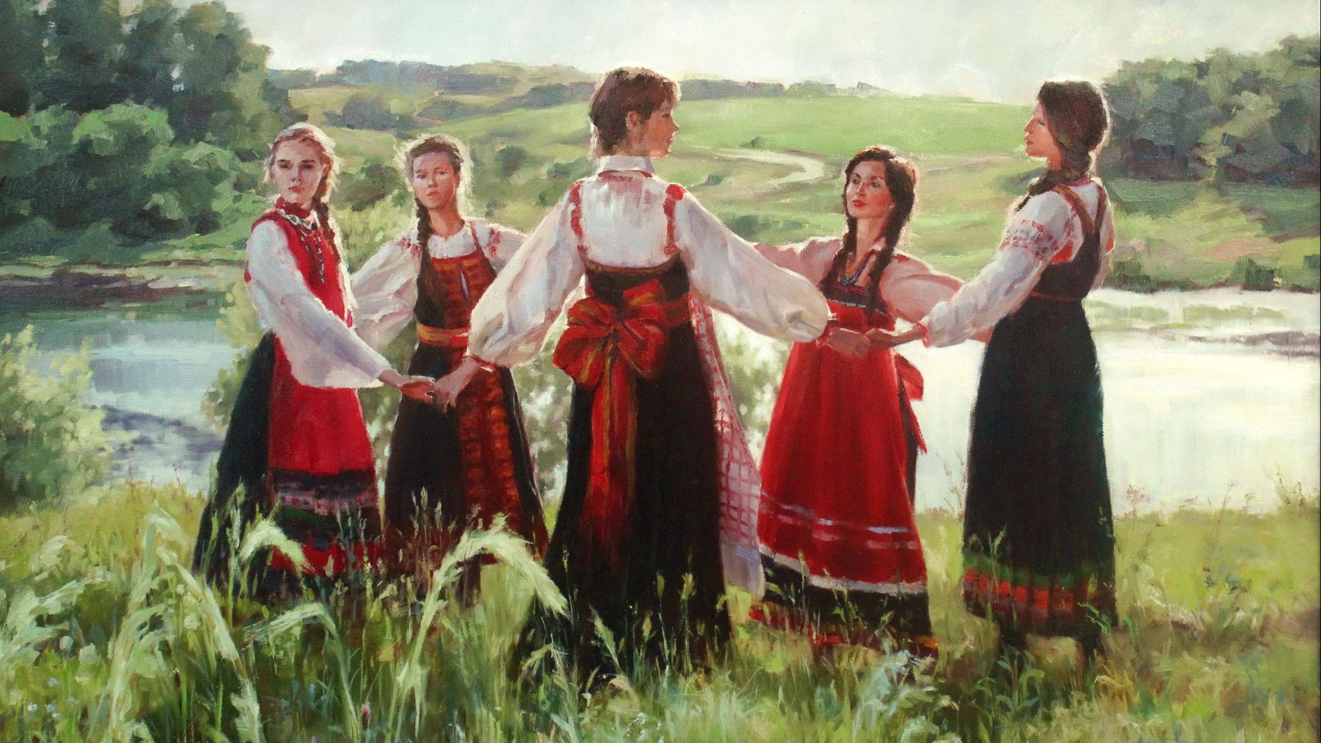 Русские народные песни звучат по новому .Часть 1...