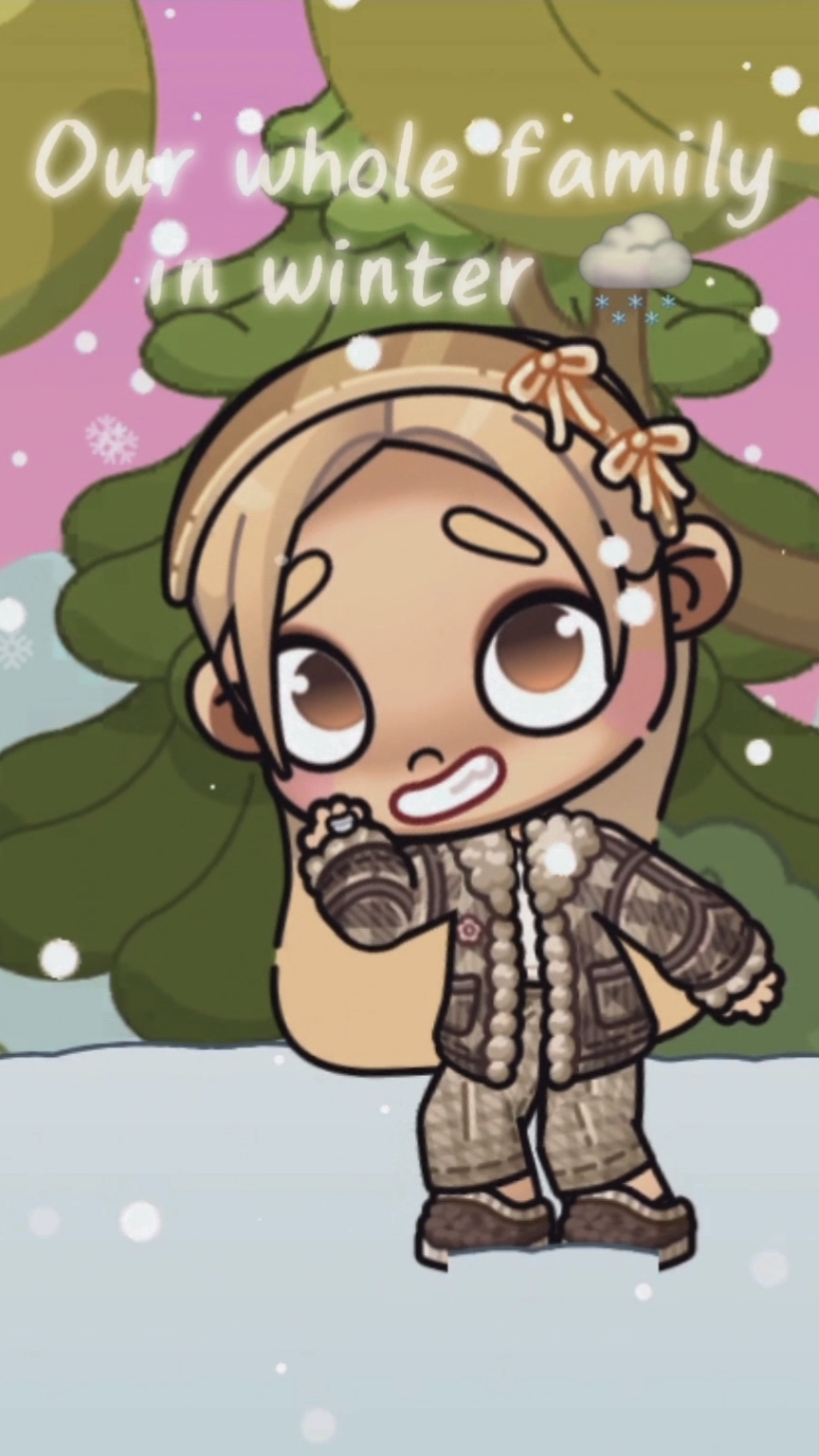 Вся наша семья зимой 🌨✨️
