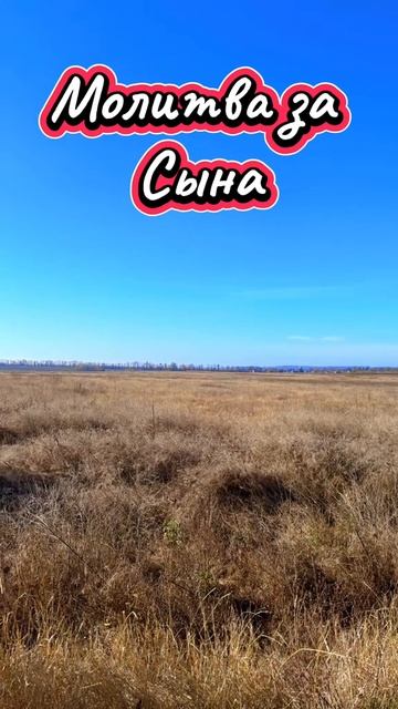 Молитва за сына .