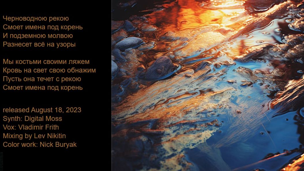 Vladimir Frith, Digital Moss - Black River