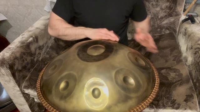 KurPan | Handpan B Akebono 9  латунированный и скрипка