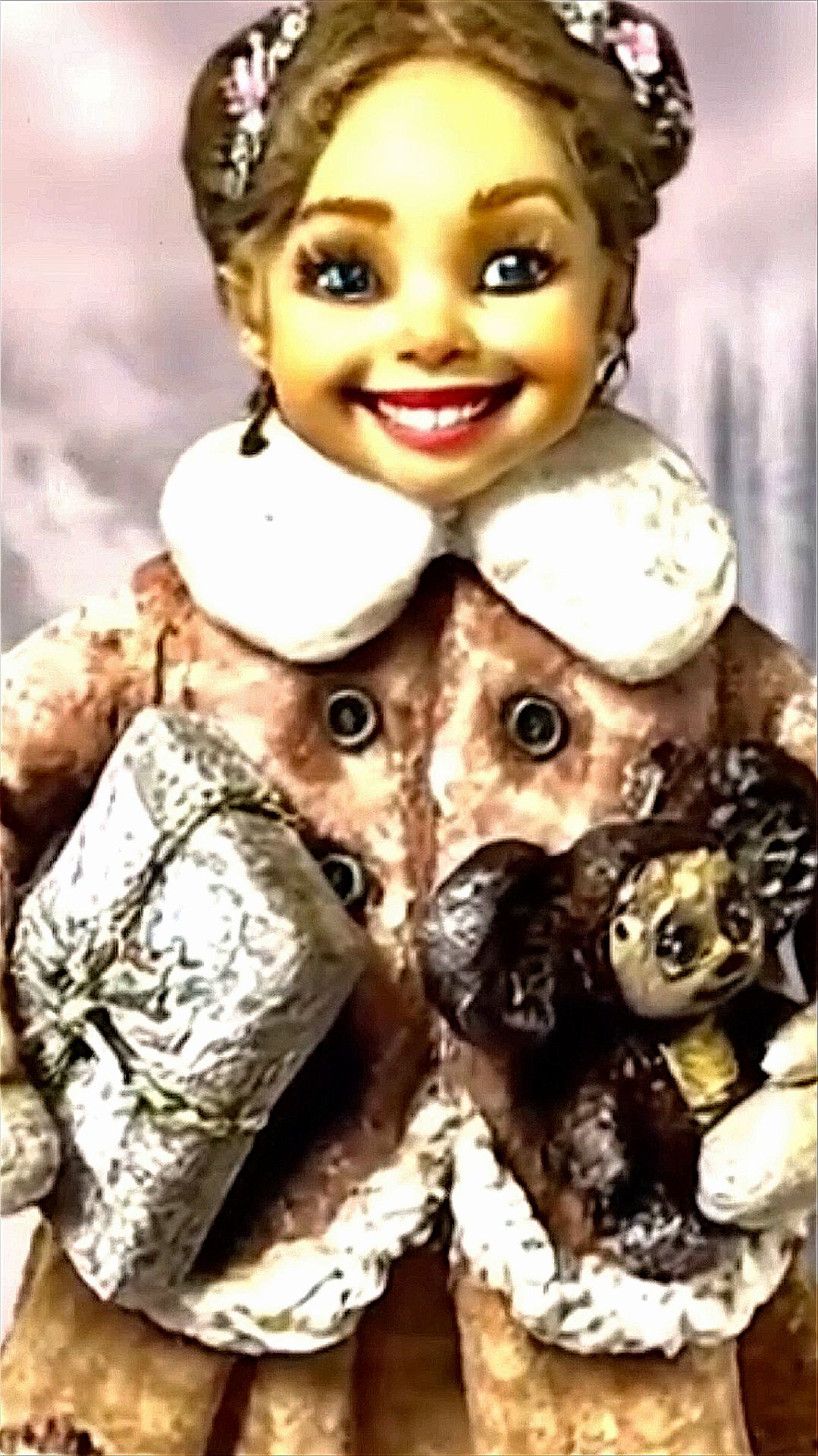 Девочка C подарками. Ёлочная игрушка. DIY.