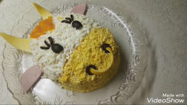 салат БЫЧОК  нежный по вкусу