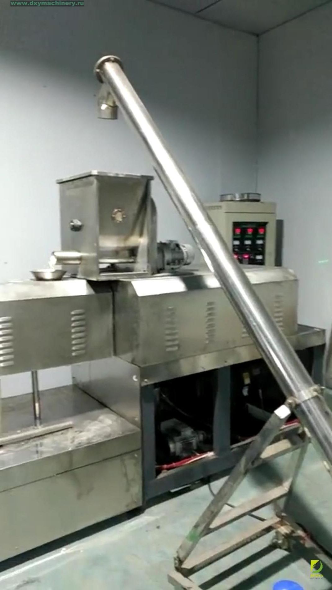 Пусконаладка линии для производства хрустящих экструдированных снеков #экструдер #food #снеки #dxy