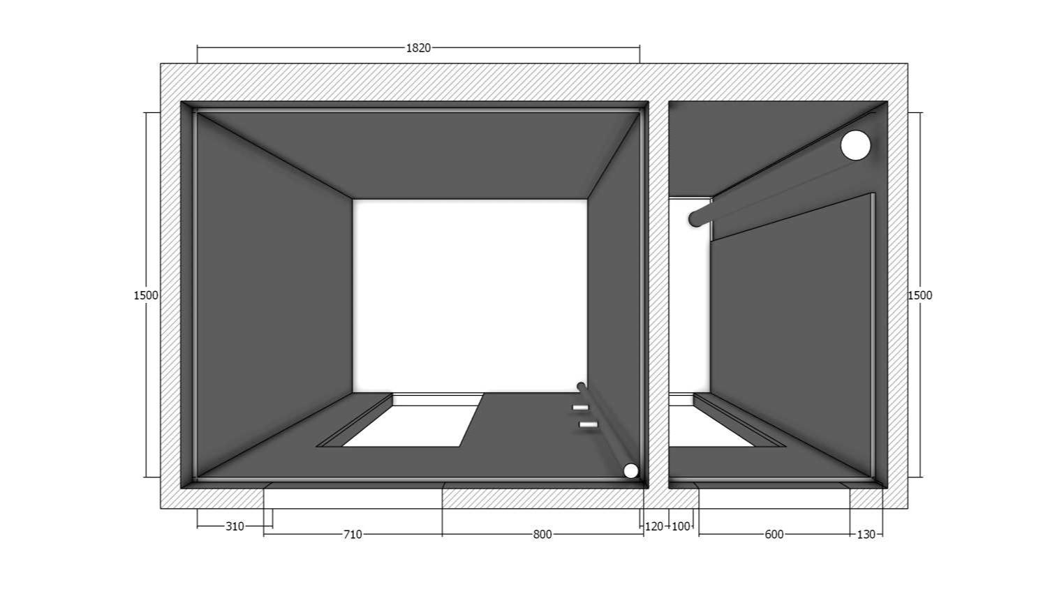 Начало работы над дизайном санузлов. Используем 3D в SketchUp и Планоплан. Смотрим референсы плитки.