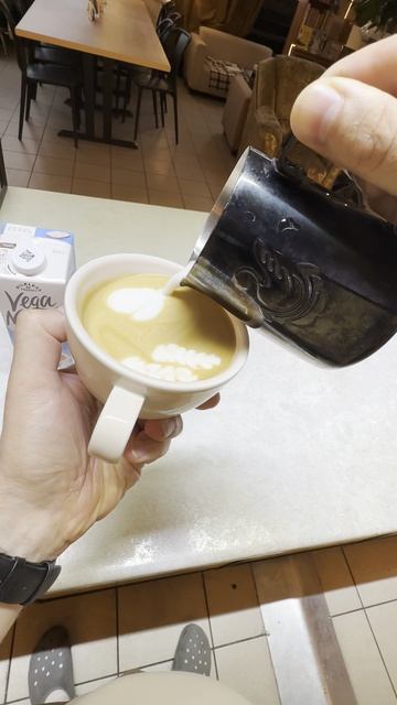 Vega Natura кокос латте-арт