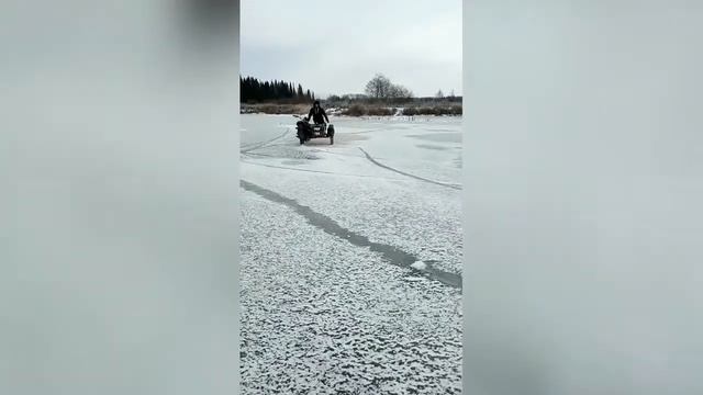 Мотоцикл Урал Дрифт на льду!!