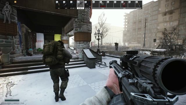 Escape From Tarkov - Эпицентр-Улицы -  Сквад - Развалили Колонтая в ТД Климова