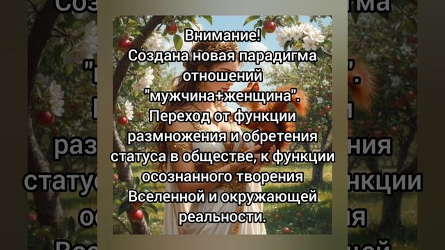 Создана новая парадигма отношений мужчина+женщина