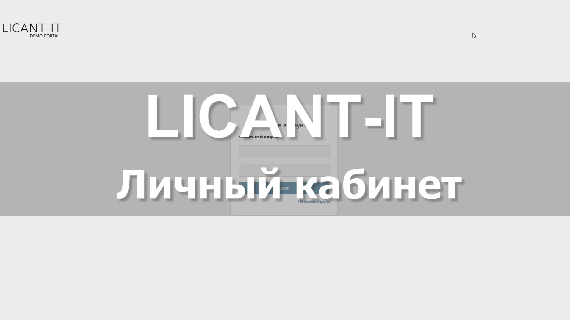 LICANT-IT, менеджер лицензий программного обеспечения. Личный кабинет.