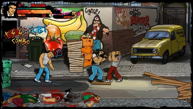 Отличный битэмап. Skinny & Franko Fists Of Violence!