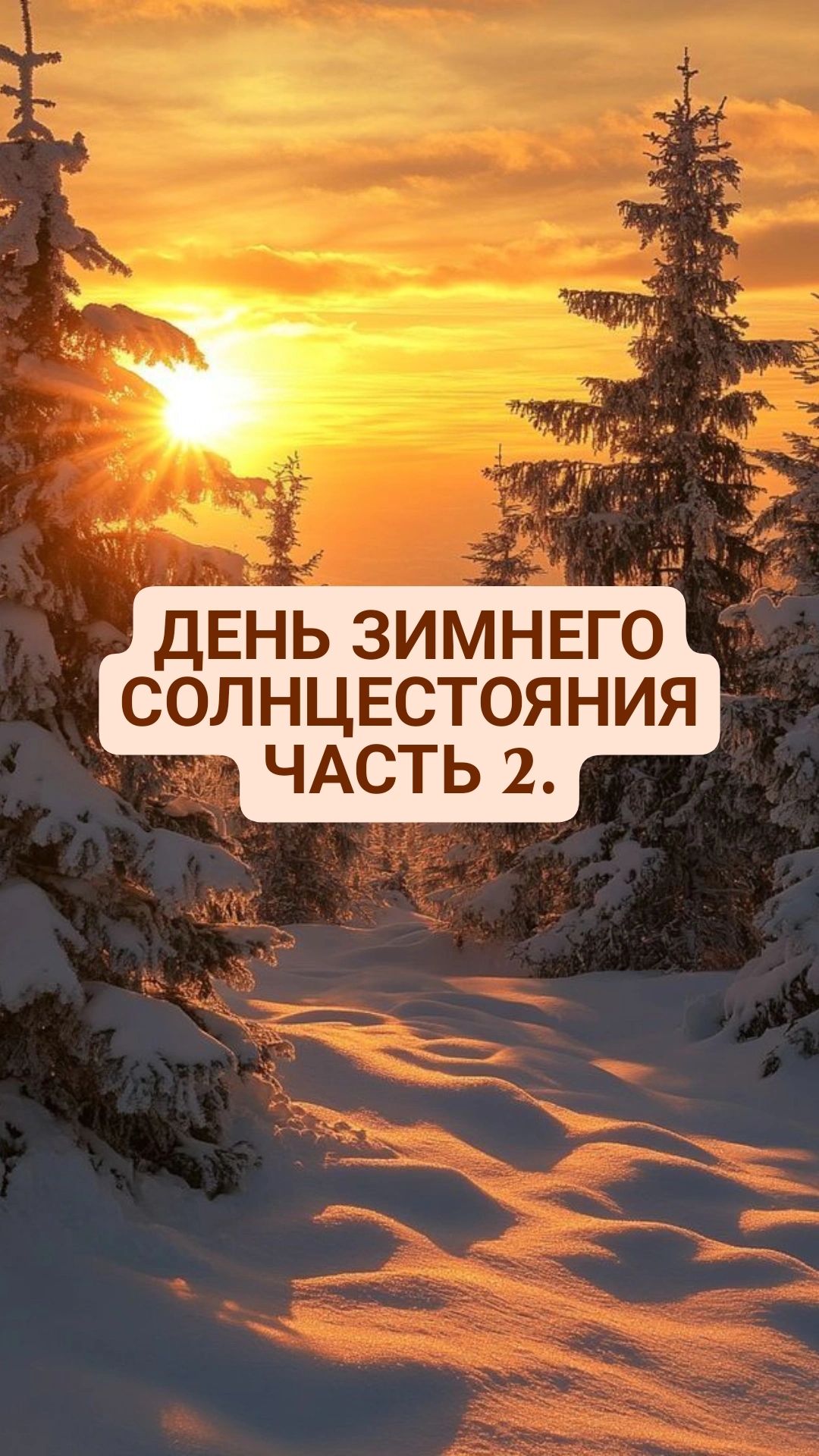 День зимнего солнцестояния. Правильно ставим цели на новый 2026 год.
