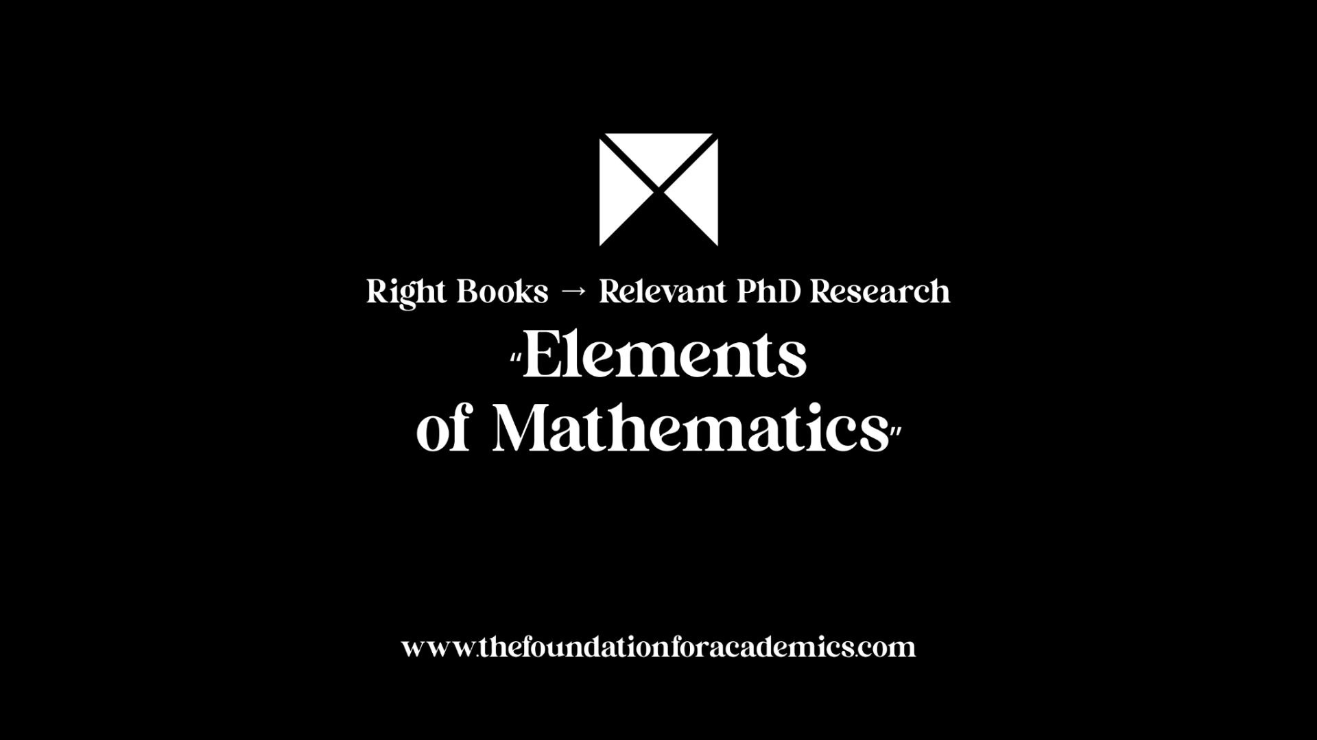 Elements Of Mathematics